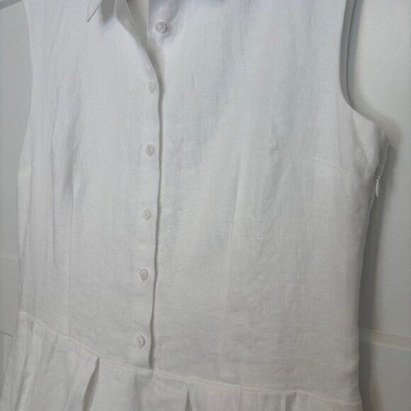 NWOT REFORMATION Prim Linen Midi Dress // White // Size 12 - Picture 7 of 10